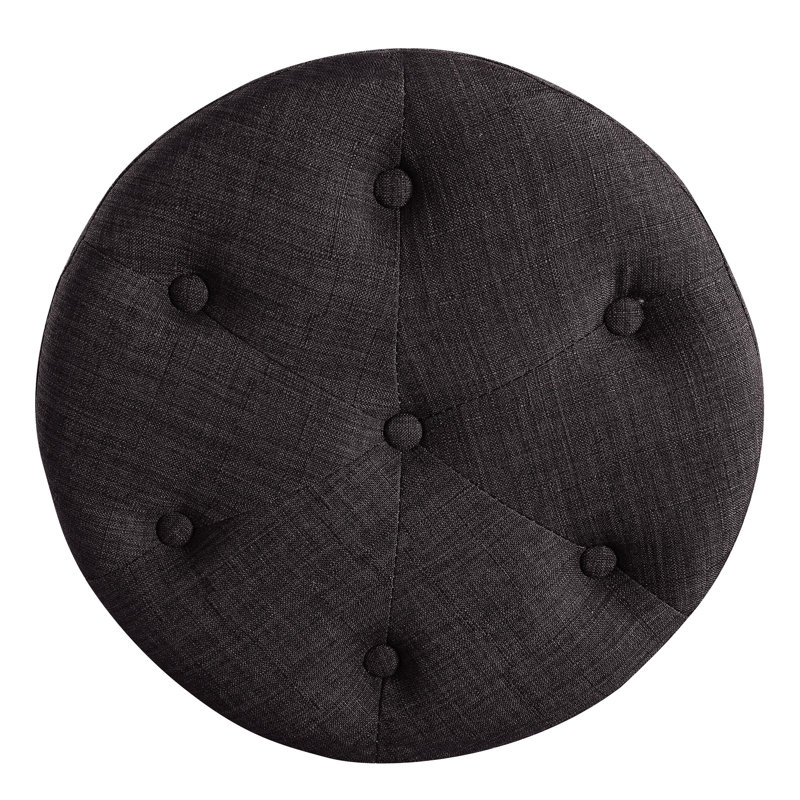Elle Decor Penelope Round Tufted Stool & Reviews Wayfair